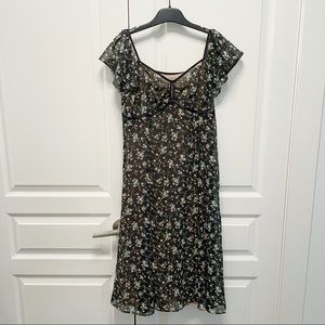 NWOT SISLEY A-line Flower Dress